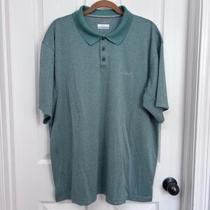 Green Omni-Shade Polo Shirt | Columbia 1X
